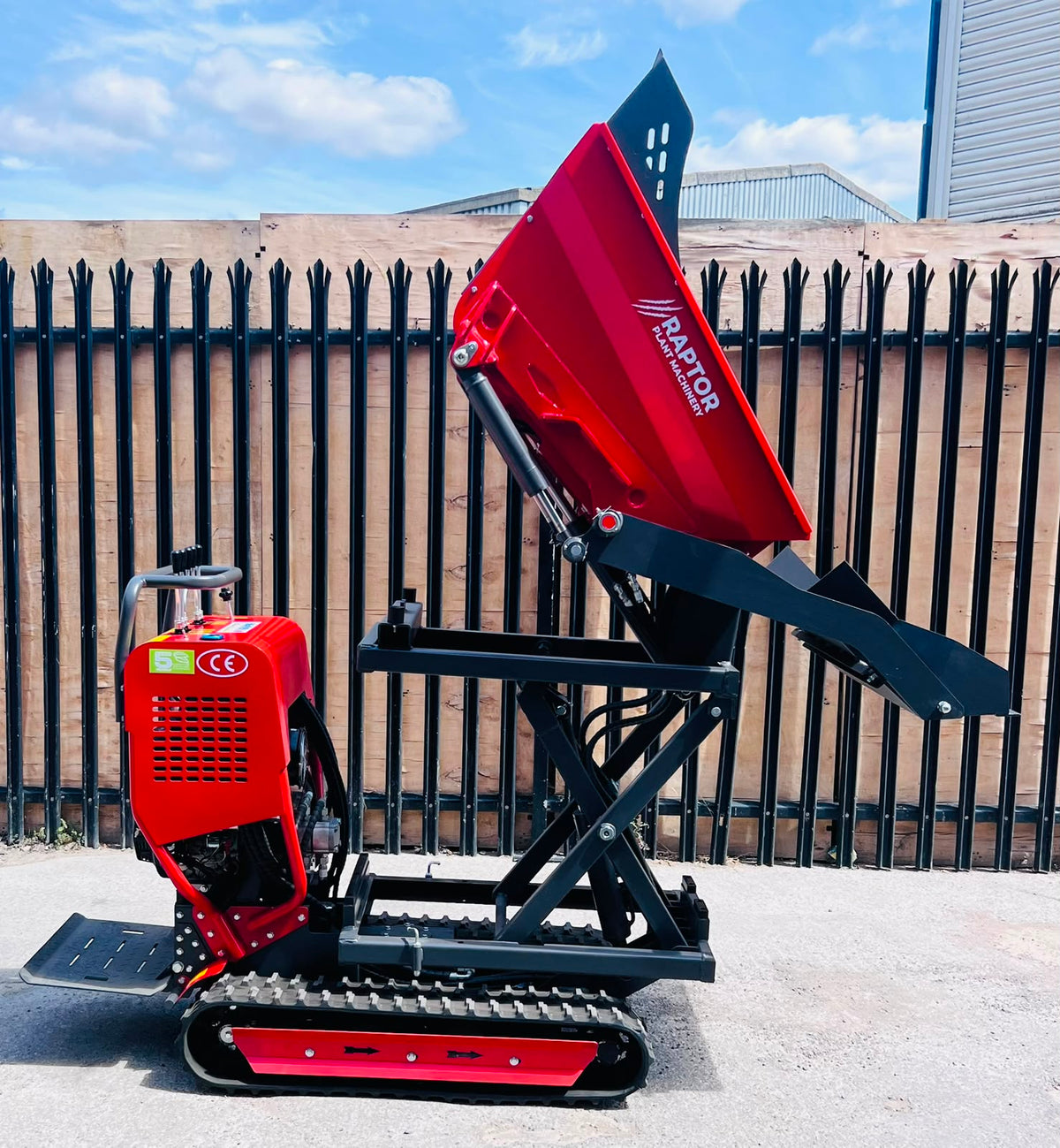 R-B05 Self Loading Tracked Mini Dumper with Hydraulic High Tip