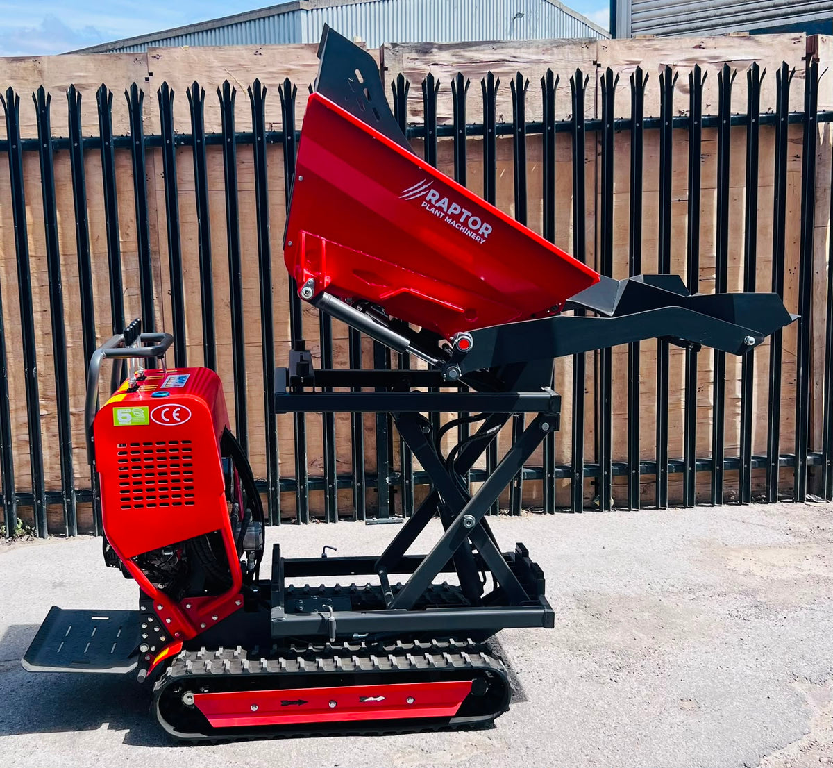 R-B05 Self Loading Tracked Mini Dumper with Hydraulic High Tip